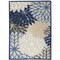 Homeroots 5 x 8 ft. Blue Large Floral Indoor & Outdoor Area Rug 384820 - alternate 5